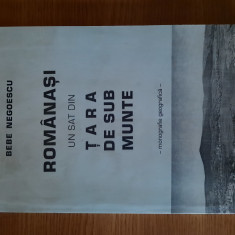 ROMANASI. UN SAT DIN TARA DE SUB MUNTE (Monografie geografica) – B. NEGOESCU