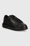 Karl Lagerfeld sneakers din piele KAPRI MENS culoarea negru, KL52584