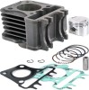 Set Motor Scuter Aprilia Beetle Scarabeo 80cc 4T Piaggio Racire Aer (Cilindru, Piston, Segmenti, Bolt, Garnituri)