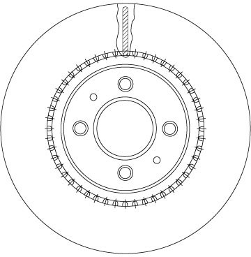 TRW DF6904 Disc frana foto