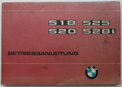 Betriebsanleitung BMW 518, 520, 525, 528i foto