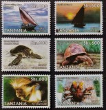 BC123, Tanzania 2006, serie frumusetea Zanzibarului, corabii, fauna