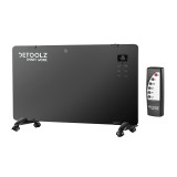 Cumpara ieftin Convector Detoolz, 2000 W, 2 trepte, LED, Wi-Fi, maxim 20 mp, telecomanda inclusa