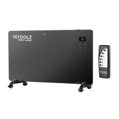 Convector Detoolz, 2000 W, 2 trepte, LED, Wi-Fi, maxim 20 mp, telecomanda inclusa