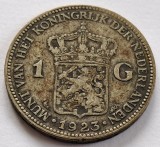 Olanda , 1 Gulden 1923, Wilhelmina, Europa