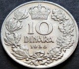 Cumpara ieftin Moneda istorica 10 DINARI / DINARA - YUGOSLAVIA, anul 1938 * cod 4650, Europa