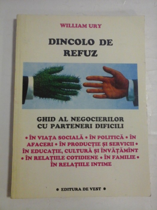 DINCOLO DE REFUZ - WILLIAM URY