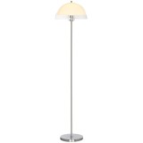 HOMCOM Lampă de Podea cu Abajur Dublu Strat pentru Living, Sufragerie, Dormitor, din Metal și Acrilic, &Oslash;35x150 cm, Alb | Aosom Romania