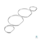 Inele Cromate Ceasuri Bord BMW E46, Set 4 Ornamente, Accesorii Auto