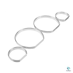 Set 4 Inele, Ornamente Ceasuri Bord Cromate pentru BMW E46