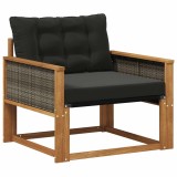 vidaXL Set de canapele de exterior Lemn solid de Acacia și Textilene 3438884
