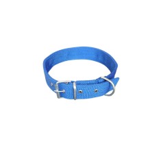Zgarda albastra din material textil, 70 x 4 cm, pentru caini