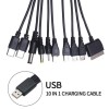 Cablu Incarcare USB Multi 10 in 1: Micro-B, Type-C, Mini-USB, Lightning, Samsung, DC 2/4/5mm - PSP