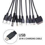 Cablu Incarcare USB Multi 10 in 1: Micro-B, Type-C, Mini-USB, Lightning, Samsung, DC 2/4/5mm - PSP