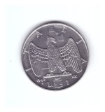 Moneda Italia 1 lira 1942, magnetica, stare foarte buna, curata