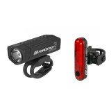 Set Lumini Bicicleta Force DOT USB - Negru Ultimate FactoryBikes