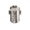 Aparat din inox eMazing pentru șuncă presată, cu capac reglabil &icirc;n 3 trepte, dimensiuni 15 x 15 x 18 cm, argintie