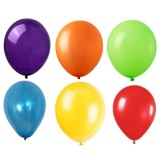 Set 10 baloane din latex, flippy, model party, 30 cm, multicolore, 2.8 g