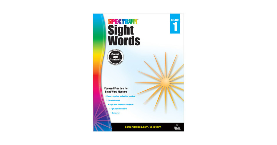 Spectrum Sight Words Grade 1 Okazii ro