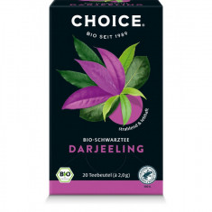 Ceai negru bio Darjeeling, 20 pliculete a 2g / 40.0g Choice®