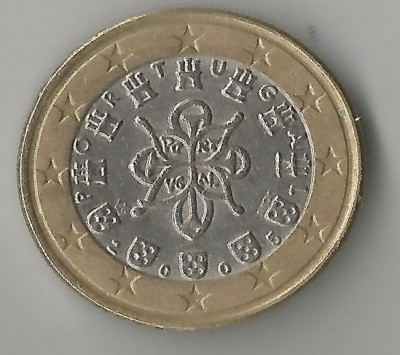 Portugalia, 1 euro de circulatie, 2005, circ. foto