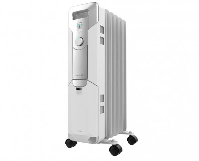 Radiator electric cu ulei Cecotec ReadyWarm 5000 Space, 5 module, 1000 W, alb, 12 m &amp;sup2; - RESIGILAT foto