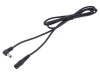 Cablu DC 5,5/2,1 Mufă-Soclu Negru 1x1mm2, WEST POL