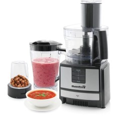 Robot de bucatarie 3 in 1 HB7522NG , macinare, taiere, framantare si tocare, 600 W, Negru, multifunction food procesor foto