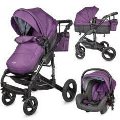 Carucior 3 in 1 transformabil Coccolle Oppa Violet foto