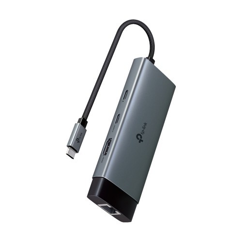 Hub USB-C 6-in-1, 1 x USB-C PD 100W, 1 x USB-C, 2 x USB-A, 1 x HDMI 4K@60Hz, 1 x RJ45 1G - TP-Link UH6120C SafetyGuard Surveillance