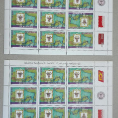 TIMBRE ROMÂNIA LP1695b/2005 Muzeul Național Filatelic -Set 2 coli 12 timbre-MNH