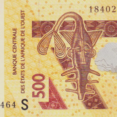 Bancnota Statele Africii de Vest 500 Franci 2018 - P919S UNC (Guineea Bissau)