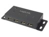 Hub USB 2.0 Logilink 4 Porturi 480Mbps, Carcasa Metalica, Model UA0141A