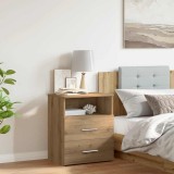 vidaXL Noptieră, stejar artizanal, 50x32x60 cm, lemn prelucrat 856566