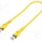 Patch cord Cat 6a, S/FTP, conexiune 1:1, 0.5m, HARTING - 09488484745005