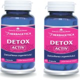 Pachet Detox Activ 60cps+60cps (50% reducere la al doilea produs)