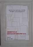 Arhivele Totalitarismului Anul III, Nr. 3/1995 - Carte Istorie, Politica Totalitara