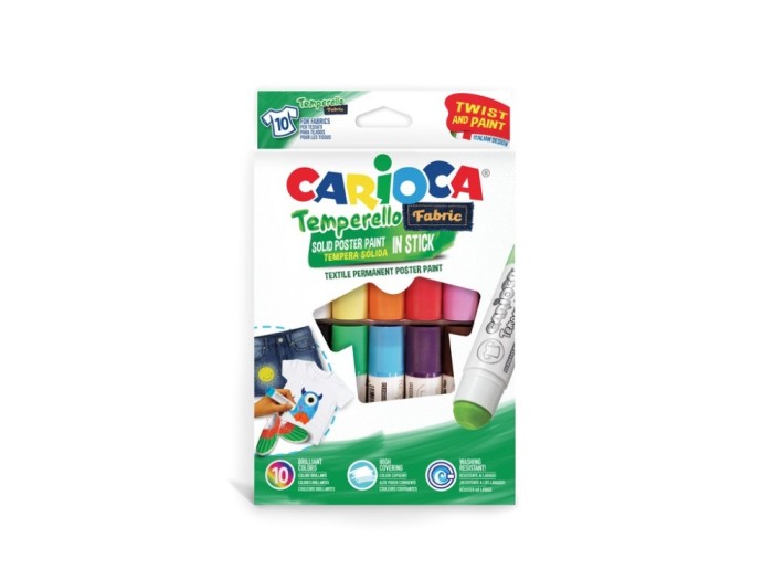 Creion-tempera Temperello Fabric Carioca 10/set