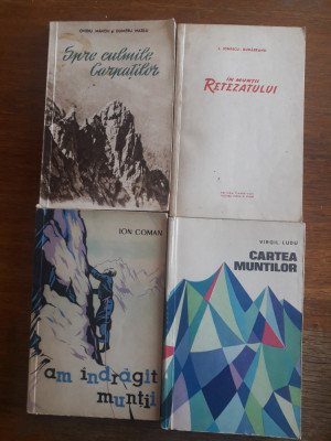 Lot 7 carti despre alpinism- Manitiu, Dunareanu, Coman, Noaghiu... / R2P4S foto