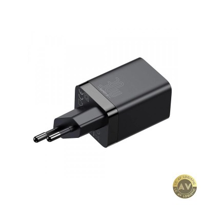 Incarcator Retea Baseus Super Si Pro 30W 3A 1 x USB-A - 1 x USB-C Negru CCSUPP-E01 foto
