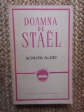 DOAMNA DE STAEL - SCRIERI ALESE, 1967