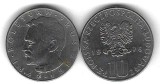 POLONIA 10 ZLOTI / ZLOTYCH 1976 , Nuvelist BORESLAW PRUS , KM 73