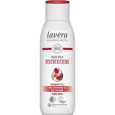 Lapte de Corp Regenerant cu Merisor si Ulei de Argan Bio 200 mililitri Lavera foto