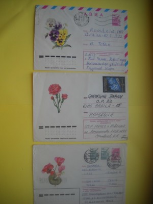 HOPCT PLIC S NR 957 SET 3 PLICURI -FLORI/FLORA - RUSIA -CIRCULAT foto