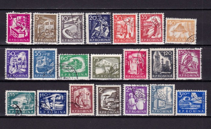 ✅ RO 1960 ,LP 498 ,"Uzuale - activitatea economica"- serie , stampilata