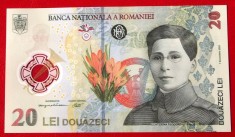Romania 20 Lei 2021 seria D 293 polimer UNC necirculata **