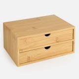 Cutie decorativă din lemn cu 2 sertare, 20x13x9 cm, CMCLASS