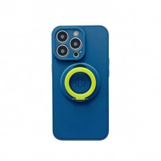 Husa protectie Flippy compatibila cu Apple iPhone 13 Pro Mag Safe Silicone Albastru foto