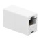 Adaptor prelungitor RJ45 8P8C Cat5 soclu - soclu conexiunea drept alb