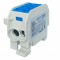 Clema de distributie - derivatie albastra Cu-Al 152A 101A pe sina DIN 1 pol 2 intrari borne (16+25mm &sup2;) si 2 iesiri (16+25mm &sup2;) 1000V AC DC